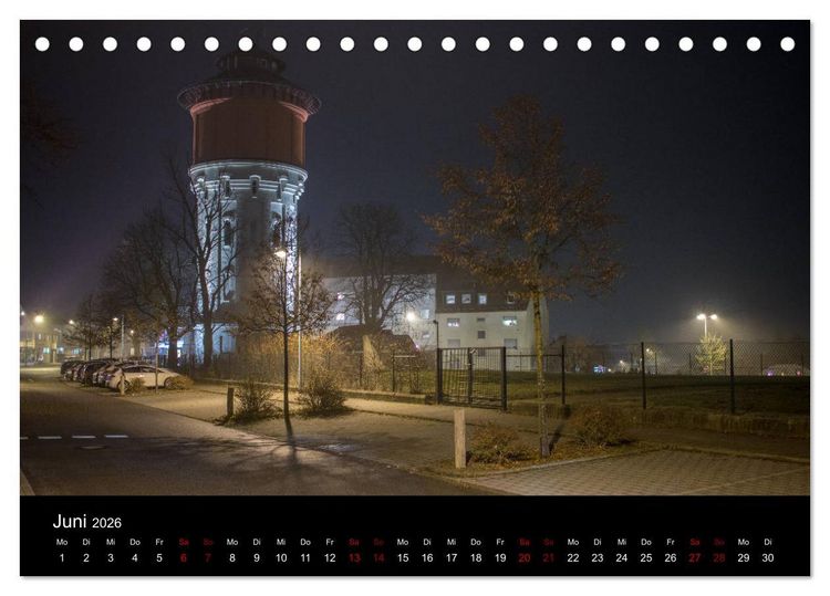 Produktbild: Pirmasens bei Nacht (Tischkalender 2026 DIN A5 quer), CALVENDO Monatskalender