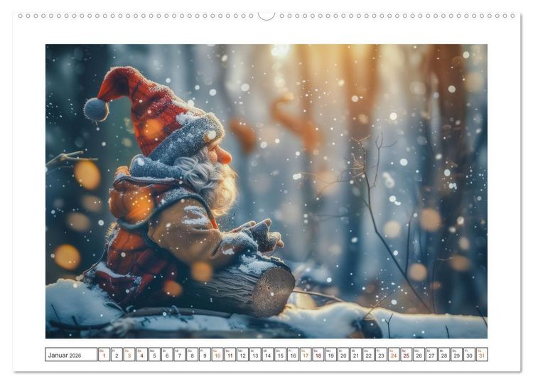 Produktbild: Auf den Spuren der Zwerge (hochwertiger Premium Wandkalender 2026 DIN A2 quer), Kunstdruck in Hochglanz