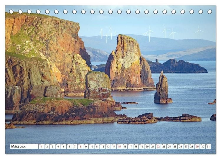 Produktbild: Schottland - Der Norden Gro&szlig;britanniens (Tischkalender 2026 DIN A5 quer), CALVENDO Monatskalender