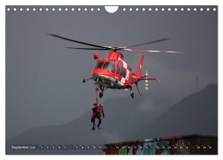 Produktbild: Helikopter in der Luft (Wandkalender 2026 DIN A4 quer), CALVENDO Monatskalender