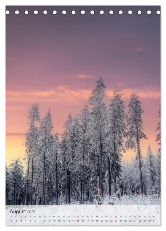 Produktbild: Winter Spaziergang (Tischkalender 2026 DIN A5 hoch), CALVENDO Monatskalender