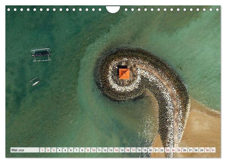 Produktbild: Indonesien von oben - spektakul&auml;re Landschaften aus der Vogelperspektive (Wandkalender 2026 DIN A4 quer), CALVENDO Monatskalender