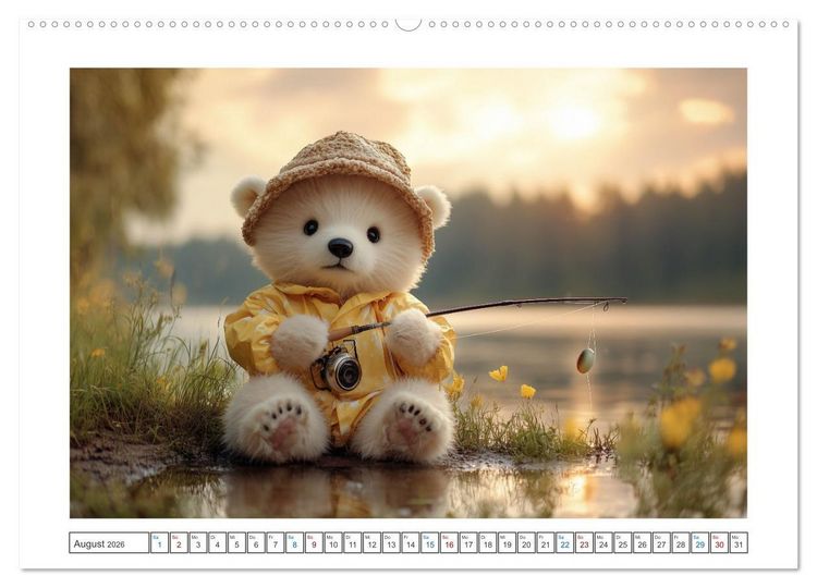 Produktbild: Kleiner Eisb&auml;r und die gro&szlig;e Welt (hochwertiger Premium Wandkalender 2026 DIN A2 quer), Kunstdruck in Hochglanz