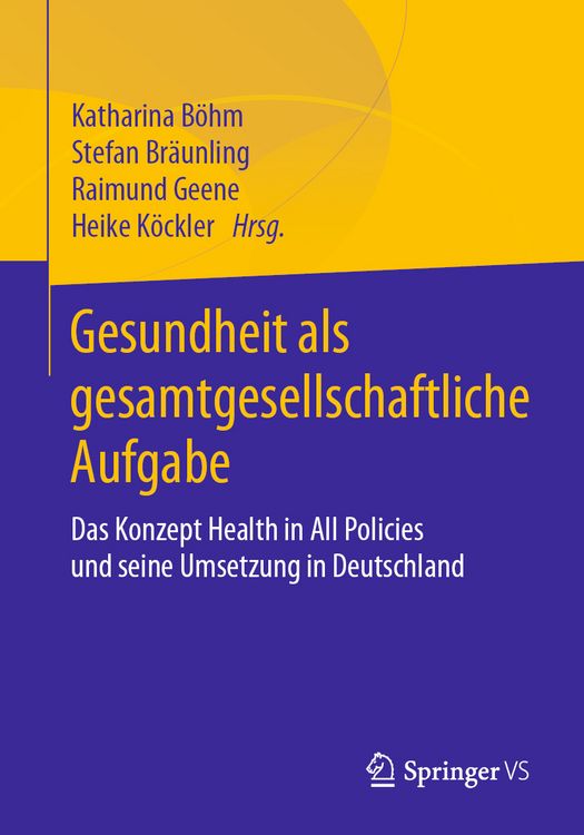 Produktbild: Gesundheit als gesamtgesellschaftliche Aufgabe