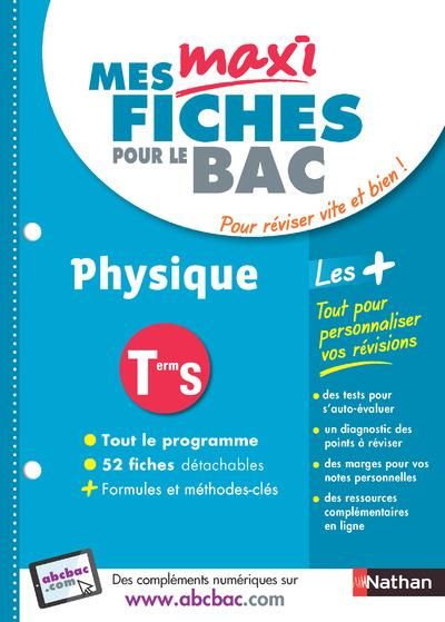 Produktbild: Mes Maxi Fiches Abc du Bac ; Physique ; Terminale S (Edition 2018)