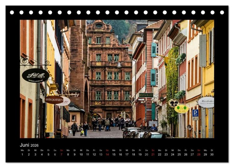 Produktbild: Heidelberg Views - Heidelberger Ansichten (Tischkalender 2026 DIN A5 quer), CALVENDO Monatskalender