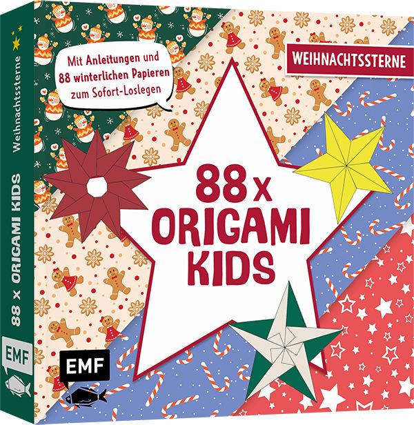 Produktbild: 88 x Origami Kids &ndash; Weihnachtssterne