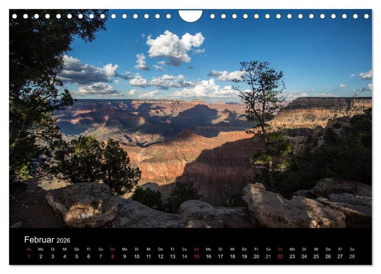 Produktbild: Faszination Grand Canyon / CH-Version (Wandkalender 2026 DIN A4 quer), CALVENDO Monatskalender