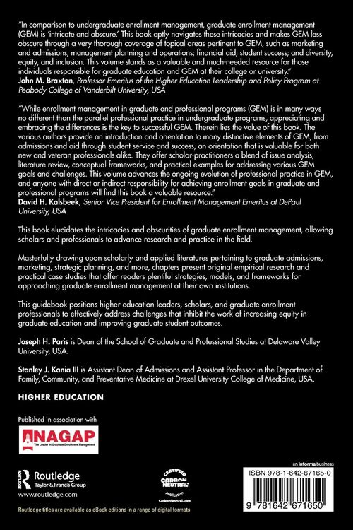 Produktbild: A Comprehensive Guide to Graduate Enrollment Management