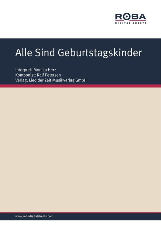 Produktbild: Alle Sind Geburtstagskinder