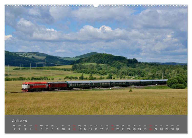 Produktbild: Eisenbahn Kalender 2026 - Oberlausitz und Nachbarl&auml;nder (hochwertiger Premium Wandkalender 2026 DIN A2 quer), Kunstdruck in Hochglanz