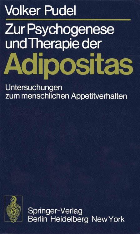 Produktbild: Zur Psychogenese und Therapie der Adipositas