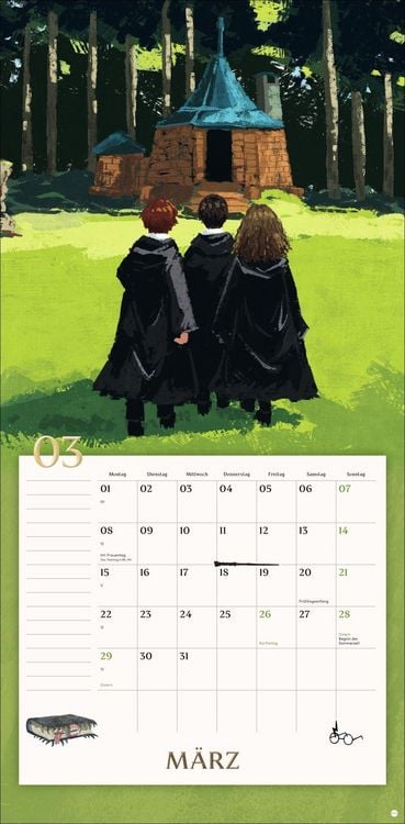 Produktbild: Harry Potter Broschurkalender 2027
