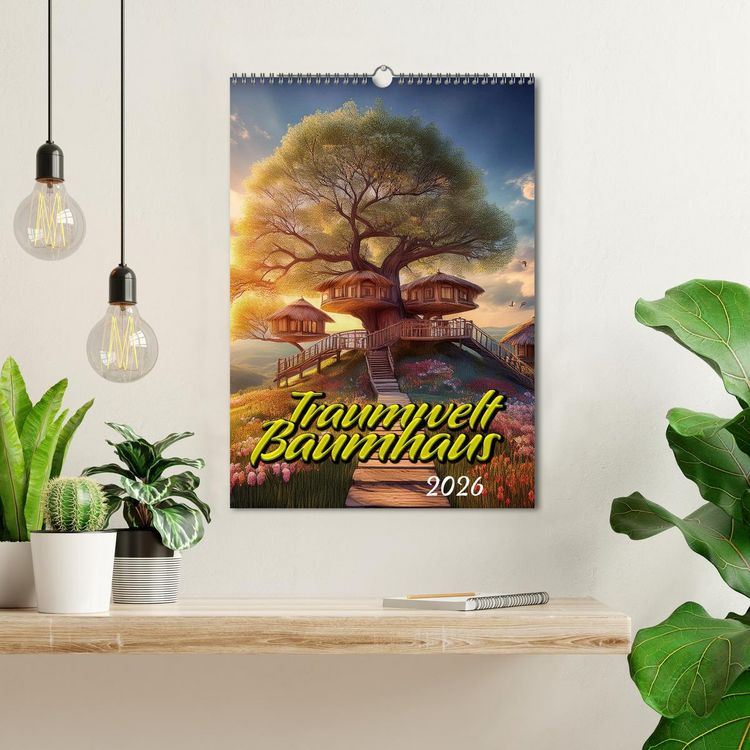Produktbild: Traumwelt Baumhaus (Wandkalender 2026 DIN A3 hoch), CALVENDO Monatskalender