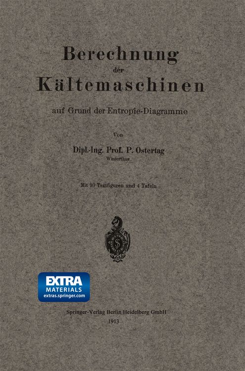Produktbild: Berechnung der K&auml;ltemaschinen auf Grund der Entropie-Diagramme