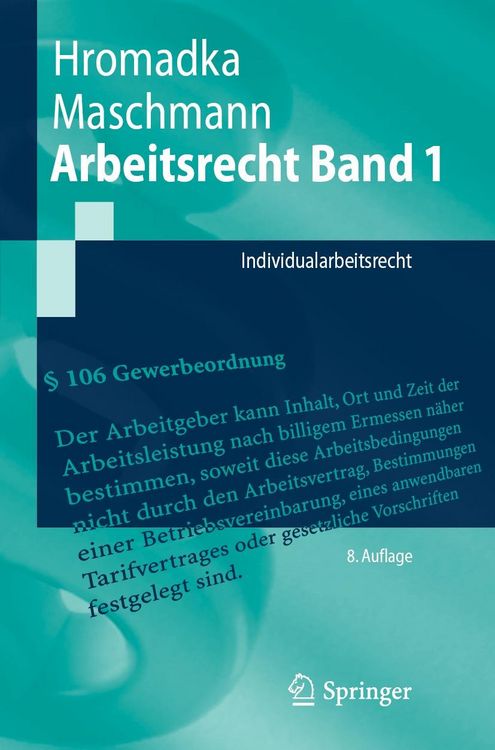Produktbild: Arbeitsrecht Band 1