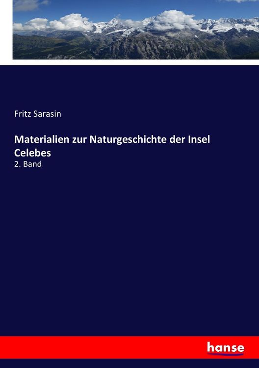 Produktbild: Materialien zur Naturgeschichte der Insel Celebes