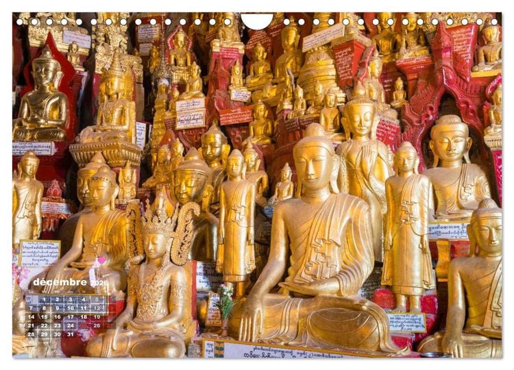 Produktbild: BIRMANIE MYANMAR (Calendrier mural 2026 DIN A4 vertical), CALVENDO calendrier mensuel