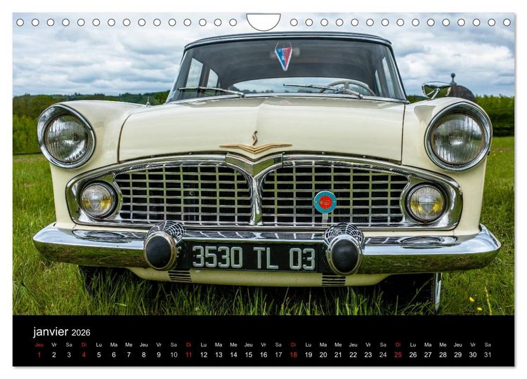 Produktbild: AUTO MOBILE (Calendrier mural 2026 DIN A4 vertical), CALVENDO calendrier mensuel