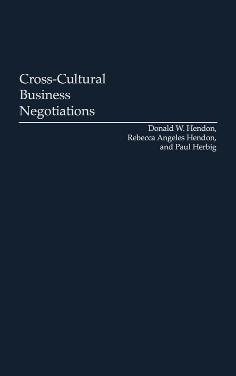 Produktbild: Cross-Cultural Business Negotiations