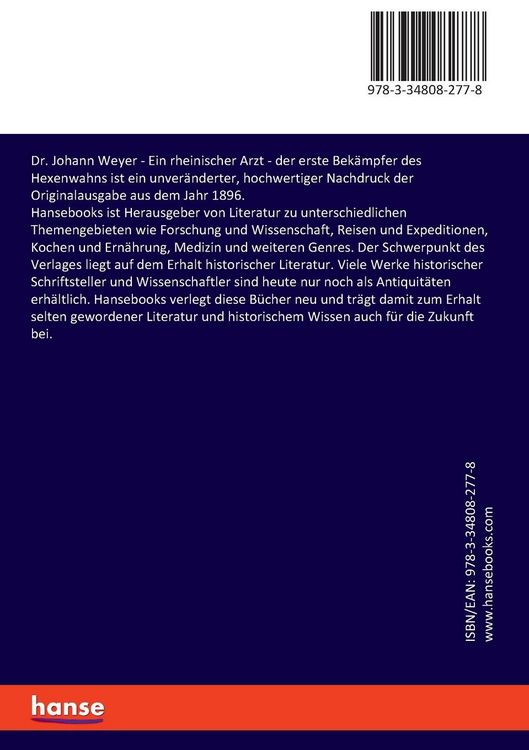 Produktbild: Dr. Johann Weyer