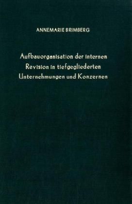 Produktbild: Brimberg, A: Aufbauorganisation/interne Rev.