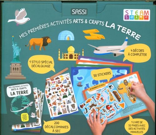 Produktbild: La Terre : colle les stickers, colorie et compl&egrave;te le livre !