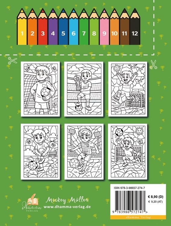 Produktbild: Malen nach Zahlen Fu&szlig;ball Malbuch f&uuml;r Kinder ab 5&ndash;7 Jahren