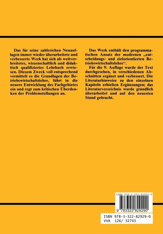 Produktbild: Einf&uuml;hrung in die Betriebswirtschaftslehre