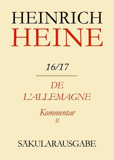 Produktbild: De l'Allemagne. Kommentar. Teilband II