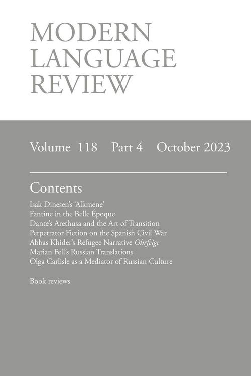 Produktbild: Modern Language Review (118