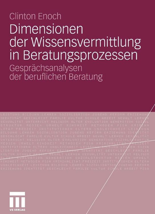 Produktbild: Dimensionen der Wissensvermittlung in Beratungsprozessen