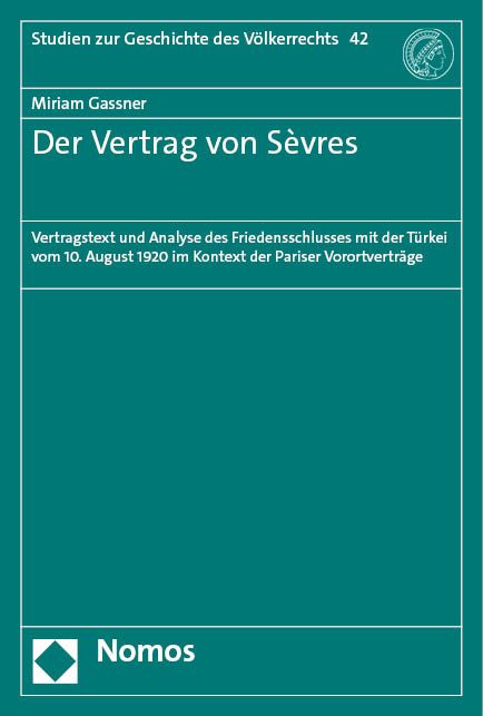 Produktbild: Der Vertrag von S&egrave;vres