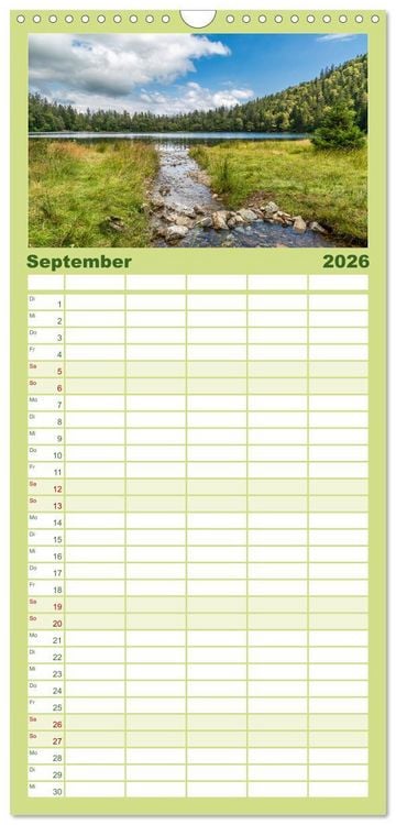 Produktbild: Familienplaner 2026 - Hochschwarzwald - Traumhafte Landschaften im Schwarzwald mit 5 Spalten (Wandkalender, 21 x 45 cm) CALVENDO
