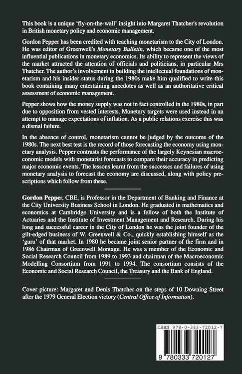 Produktbild: Inside Thatcher's Monetarist Revolution