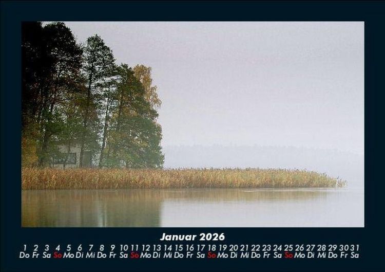 Produktbild: Die Seen der Erde 2026 Fotokalender DIN A5