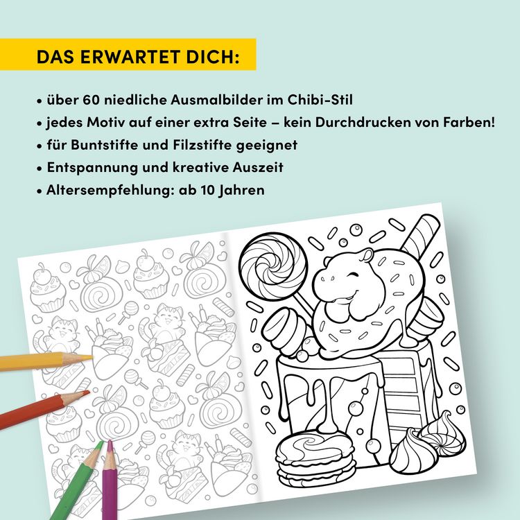 Produktbild: Manga Chibi Ausmalbuch