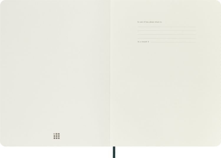 Produktbild: Moleskine Vegea Boa Notizbuch, XL, liniert, weicher Einband, gr&uuml;n, in Box