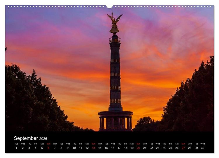 Produktbild: Sunsets of Berlin (High Quality Premium Wall Calendar 2026 DIN A2 landscape),CALVENDO 12 Month Wall Calendar