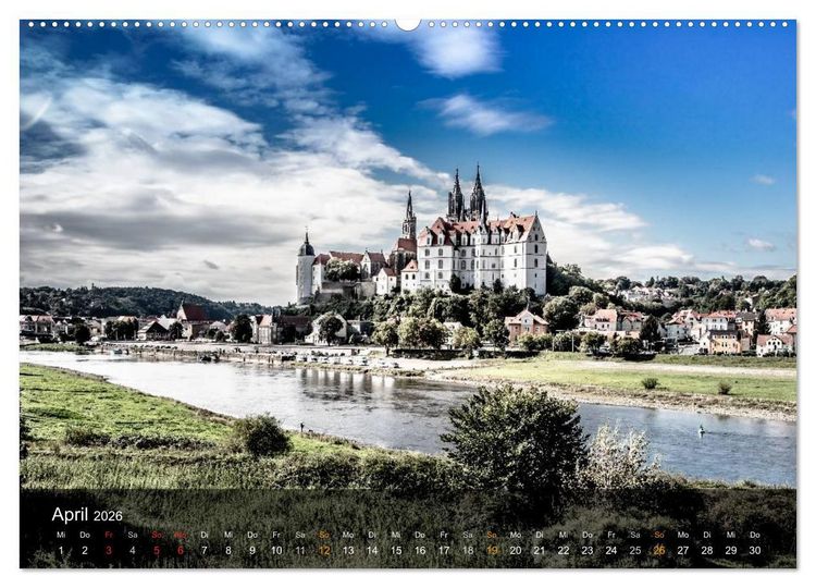 Produktbild: Im Osten viel Sch&ouml;nes - Perlen in den neuen Bundesl&auml;ndern (hochwertiger Premium Wandkalender 2026 DIN A2 quer), Kunstdruck in Hochglanz