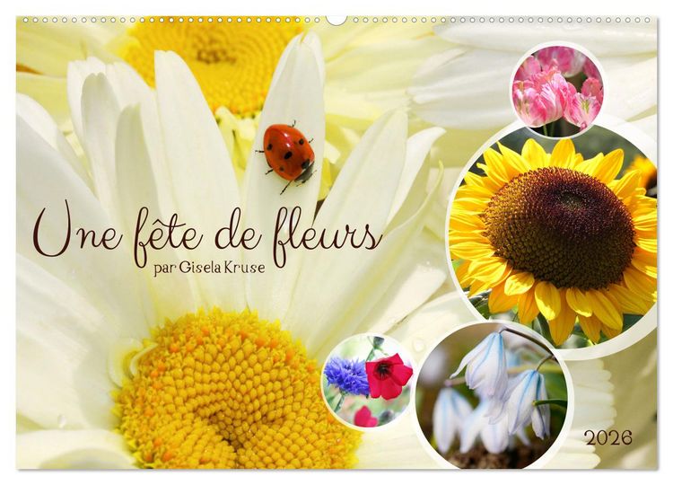 Produktbild: Une f&ecirc;te de fleurs (Calendrier mural 2026 DIN A2 vertical), CALVENDO calendrier mensuel
