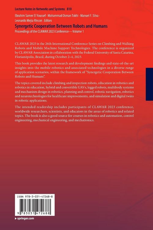 Produktbild: Synergetic Cooperation Between Robots and Humans