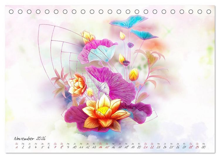 Produktbild: Zauberhaftes Ikebana (Tischkalender 2026 DIN A5 quer), CALVENDO Monatskalender
