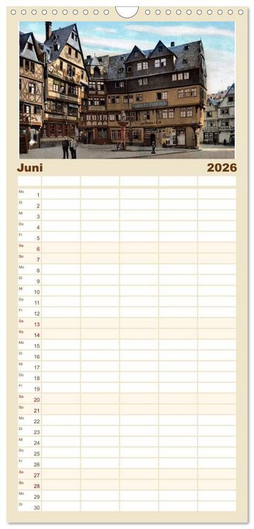 Produktbild: Familienplaner 2026 - Es war einmal... in Frankfurt (Main) mit 5 Spalten (Wandkalender, 21 x 45 cm) CALVENDO