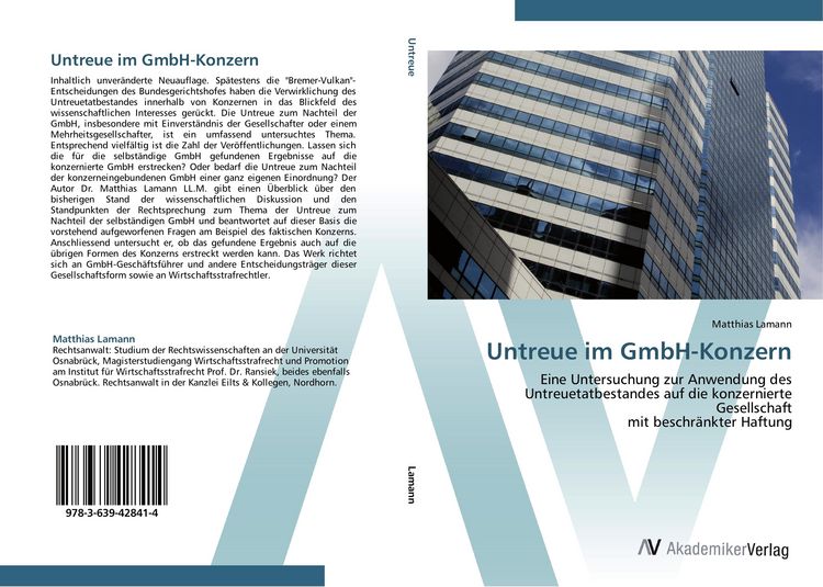 Produktbild: Untreue im GmbH-Konzern