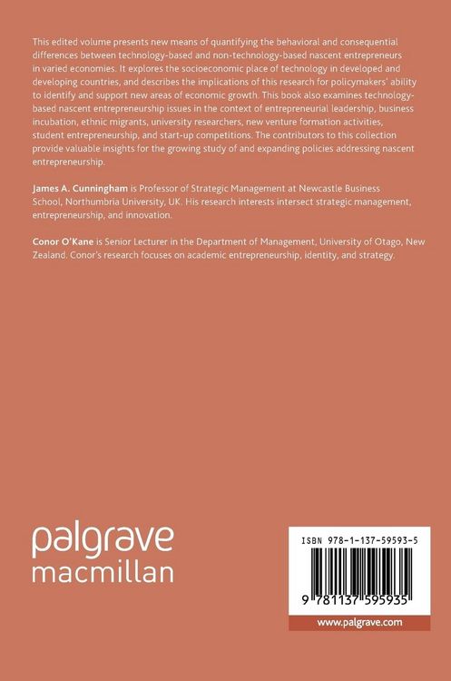 Produktbild: Technology-Based Nascent Entrepreneurship