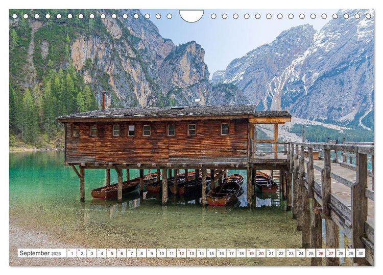 Produktbild: S&uuml;dtirol - Von Meran bis zum Pragser Wildsee (Wandkalender 2026 DIN A4 quer), CALVENDO Monatskalender