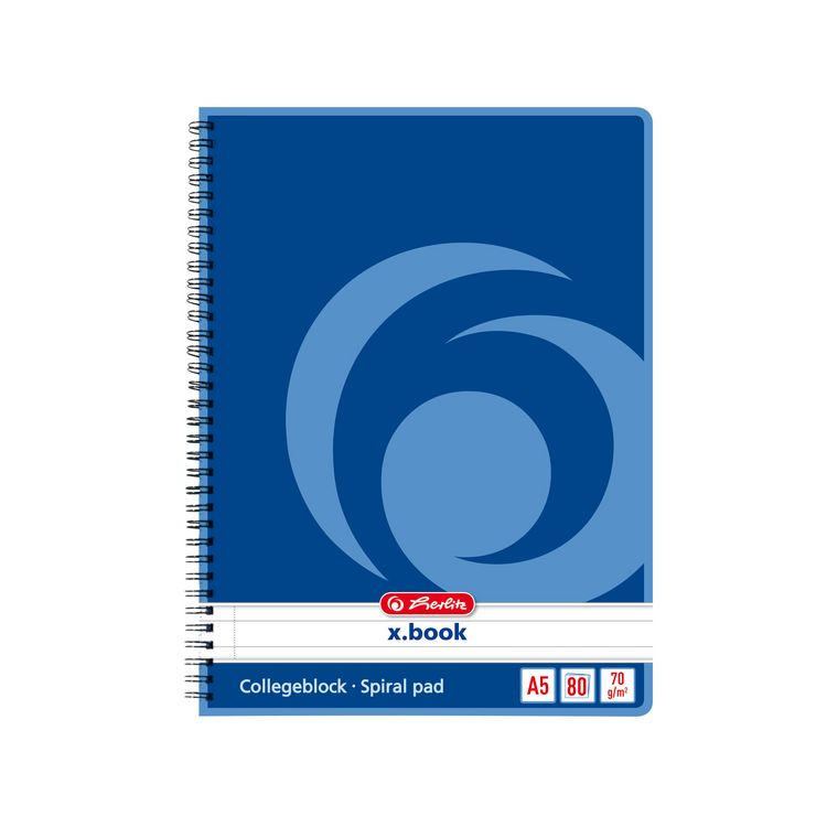 Produktbild: Herlitz Spiralblock A5 liniert 80 Blatt