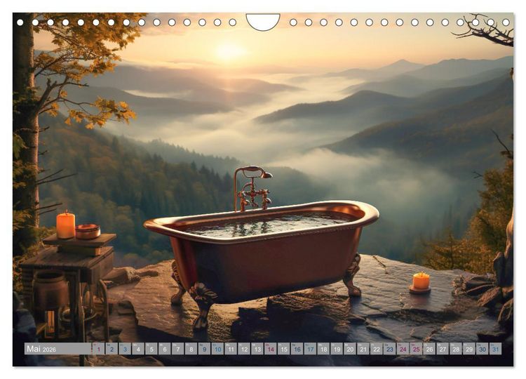 Produktbild: Wannenidylle (Wandkalender 2026 DIN A4 quer), CALVENDO Monatskalender