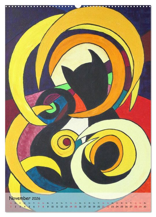 Produktbild: K&auml;tz, Petra Kolossa, Pop-Art-Kunstdrucke (Wandkalender 2026 DIN A2 hoch), CALVENDO Monatskalender